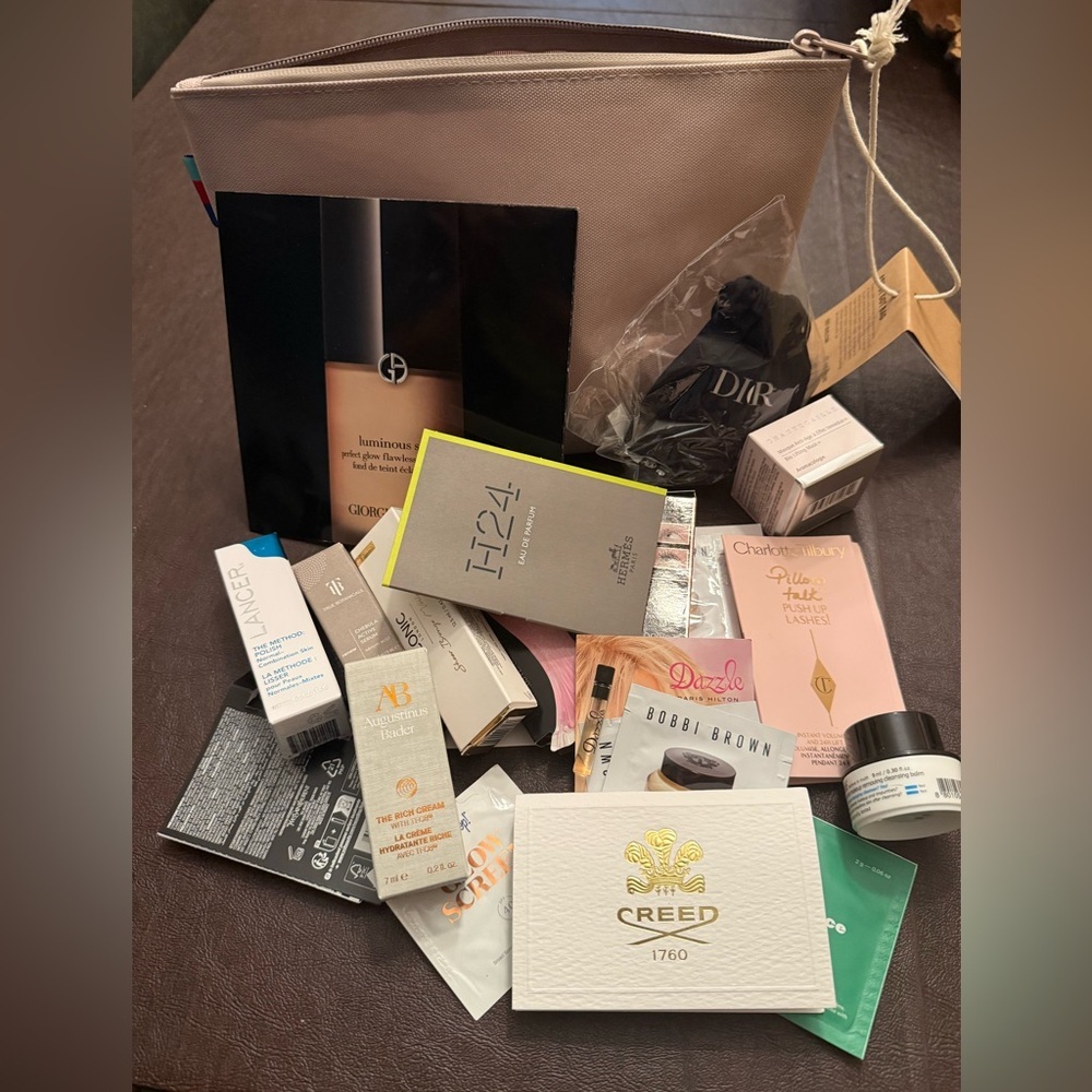 GOT Travel Shower Bag w/1lb of Luxury Beauty/fragance Samples NEW